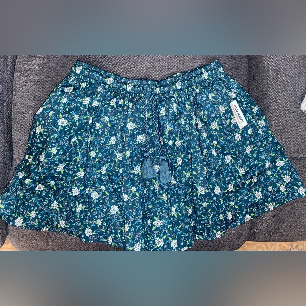 Old Navy Teal Floral Shorts